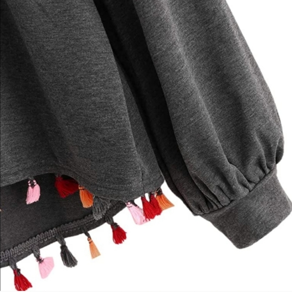 NWOT Tassled Blouse - Picture 4 of 6